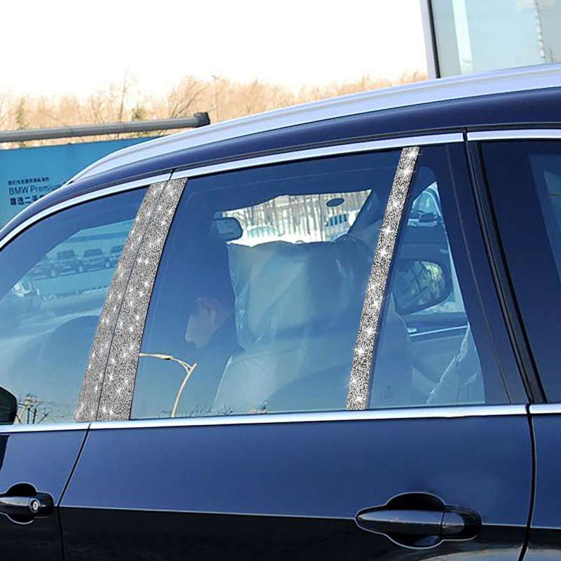 For BMW 3 Series E90 2005-2012 Car B-pillar Diamond Decorative Sticker
