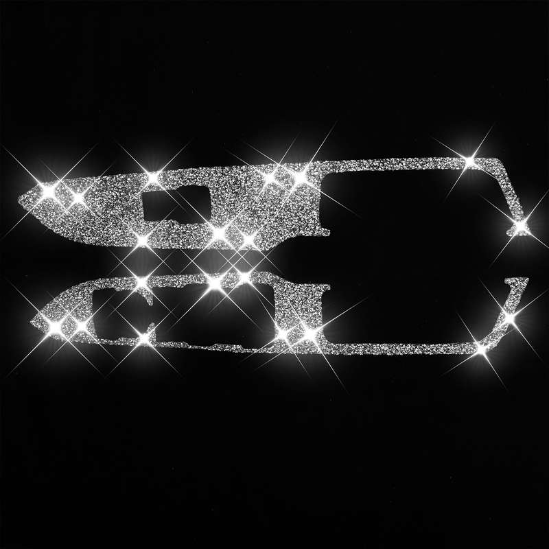 For Ford Mustang 2015-2020 Car Door Lift Panel A Diamond Decoration Sticker, Left Drive