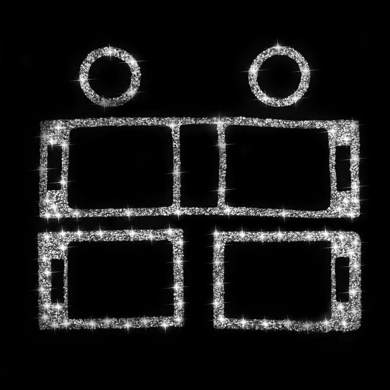 For Mercedes-Benz C-class W204 2007-2010 Car Instrument + Middle + Side Air Outlet Diamond Decorativ