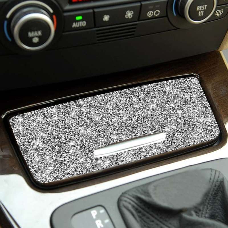 For BMW 3 Series E90 / E92 / E93 2005-2012 Car Ashtray Cover Diamond Decorative Sticker