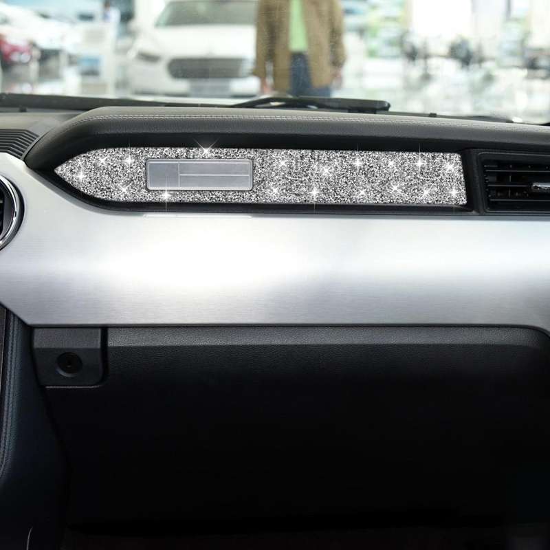 For Ford Mustang 2015-2020 Car Dashboard Diamond Decoration Sticker, Left Drive