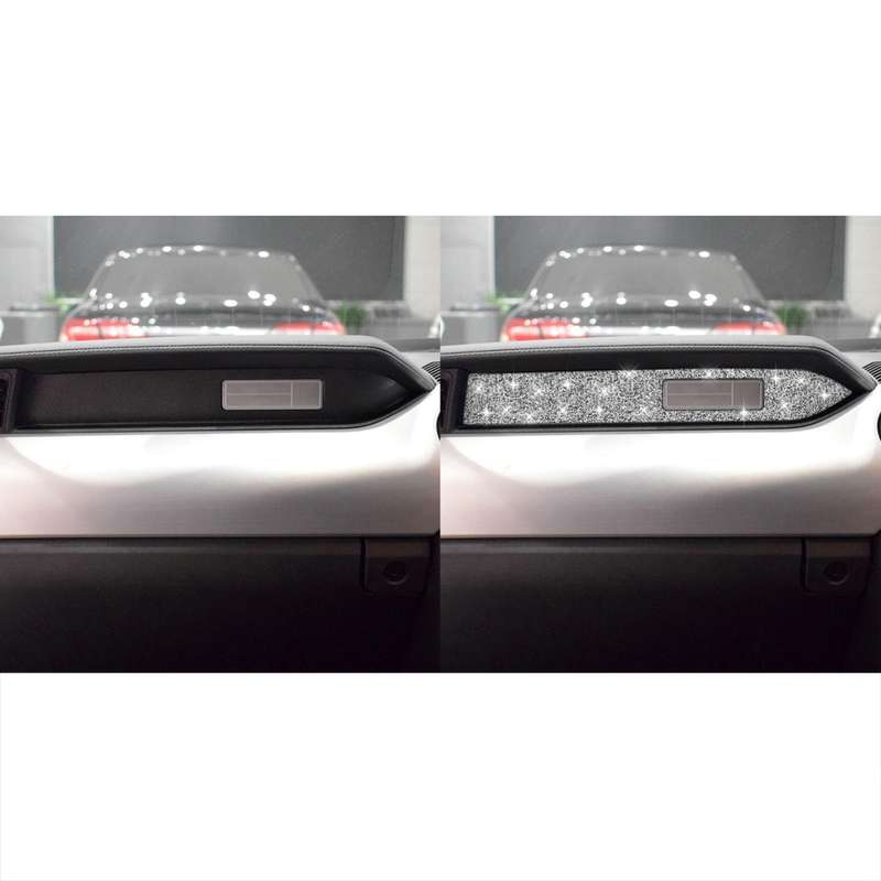 For Ford Mustang 2015-2020 Car Dashboard Diamond Decoration Sticker, Right Drive