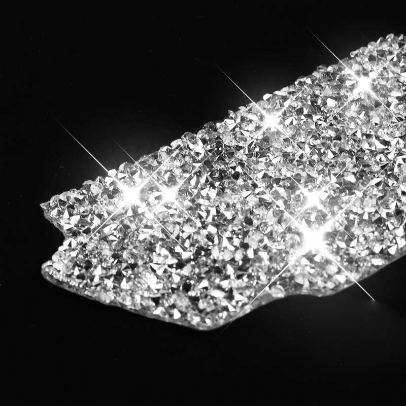 For Ford Mustang 2015-2020 Car Inner Door Bowl Panel Diamond Decoration Sticker, Left and Right Driv