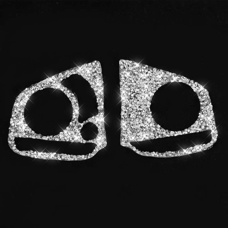 For Honda Civic 2016-2019 Car Steering Wheel Buttons High Configuration Diamond Decorative Sticker,