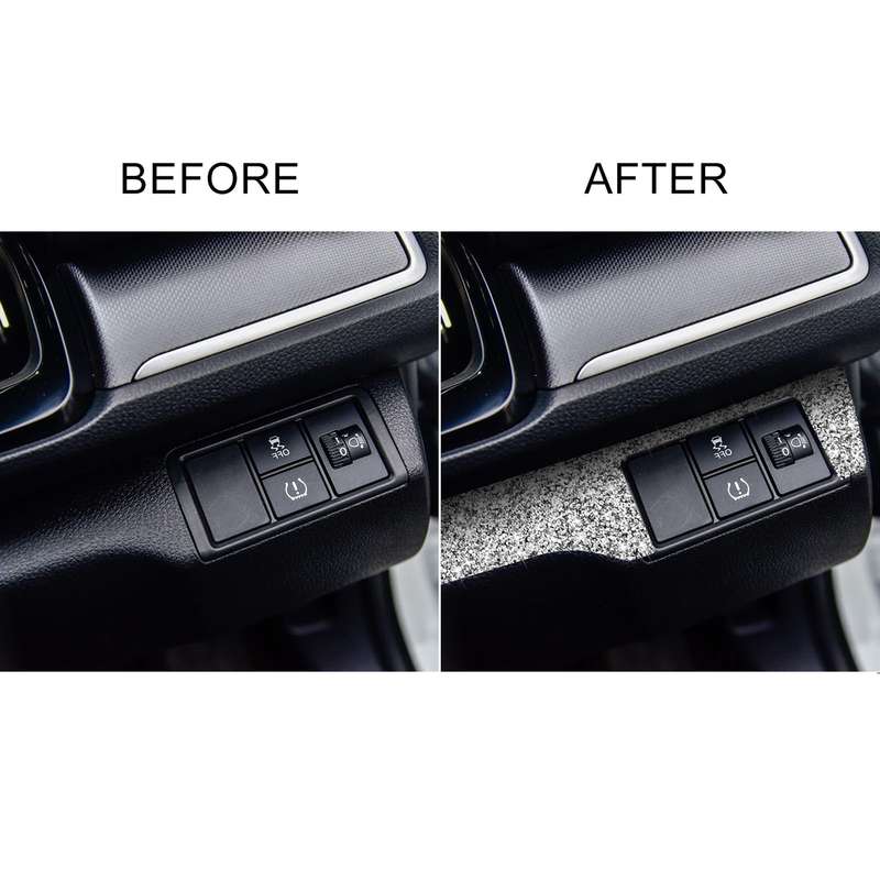 For Honda Civic 2016-2019 Car Headlight Switch Panel Diamond Decorative Sticker, Right-hand Drive