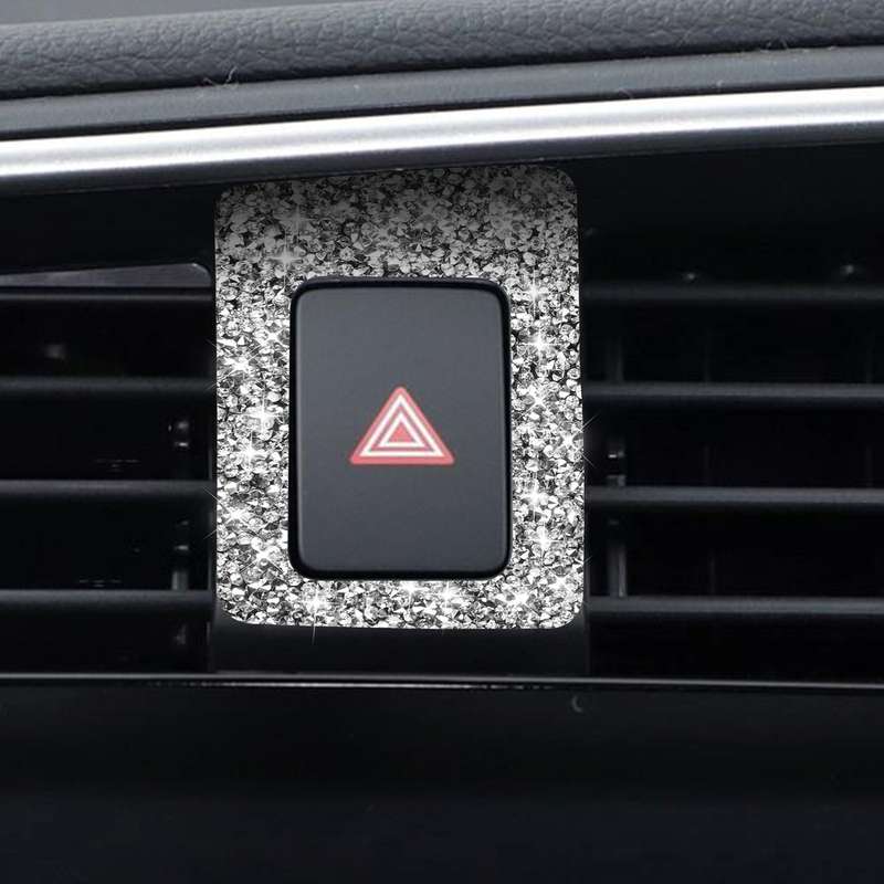 For Honda Civic 2016-2019 Car Warning Light Frame Diamond Decorative Sticker, Right-hand Drive