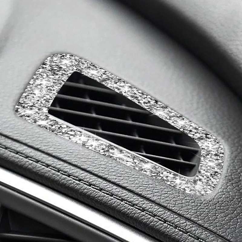 For Honda Civic 2016-2019 Car Instrument Air Outlets Diamond Decorative Sticker, Left-hand Drive