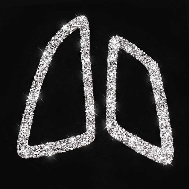 For Honda Civic 2016-2019 Car Instrument Air Outlets Diamond Decorative Sticker, Right-hand Drive