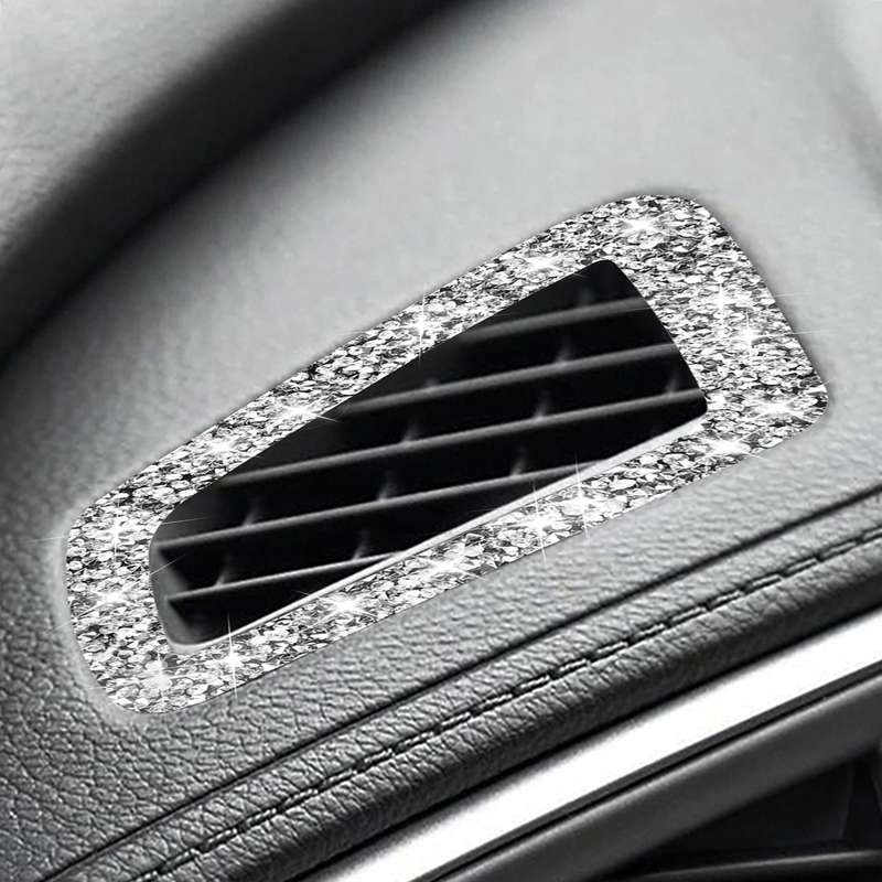 For Honda Civic 2016-2019 Car Instrument Air Outlets Diamond Decorative Sticker, Right-hand Drive