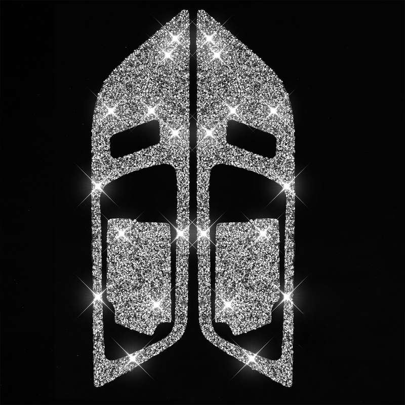 For Ford Mustang 2015-2020 4pcs Car Door Inner Handle Panel Diamond Decoration Sticker, Left and Rig