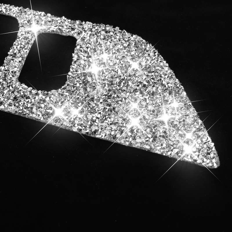 For Ford Mustang 2015-2020 4pcs Car Door Inner Handle Panel Diamond Decoration Sticker, Left and Rig