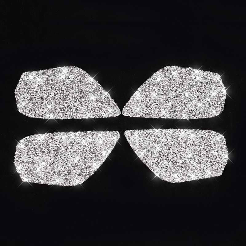 For Honda Civic 2016-2019 Car Inside Door Bowl Diamond Decorative Sticker, Left and Right Drive