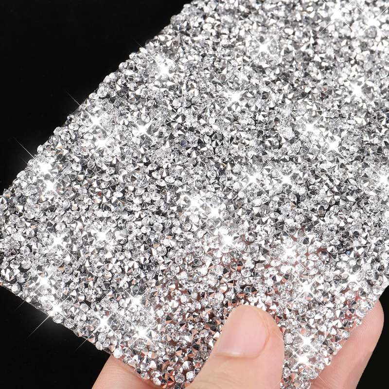 For Honda Civic 2016-2019 Car Rear Glove Box Cover Diamond Decorative Sticker, Left and Right Drive