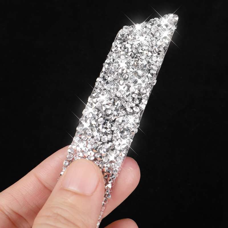 For Honda Civic 2016-2019 Car Storage Compartment Diamond Decorative Sticker, Left and Right Drive