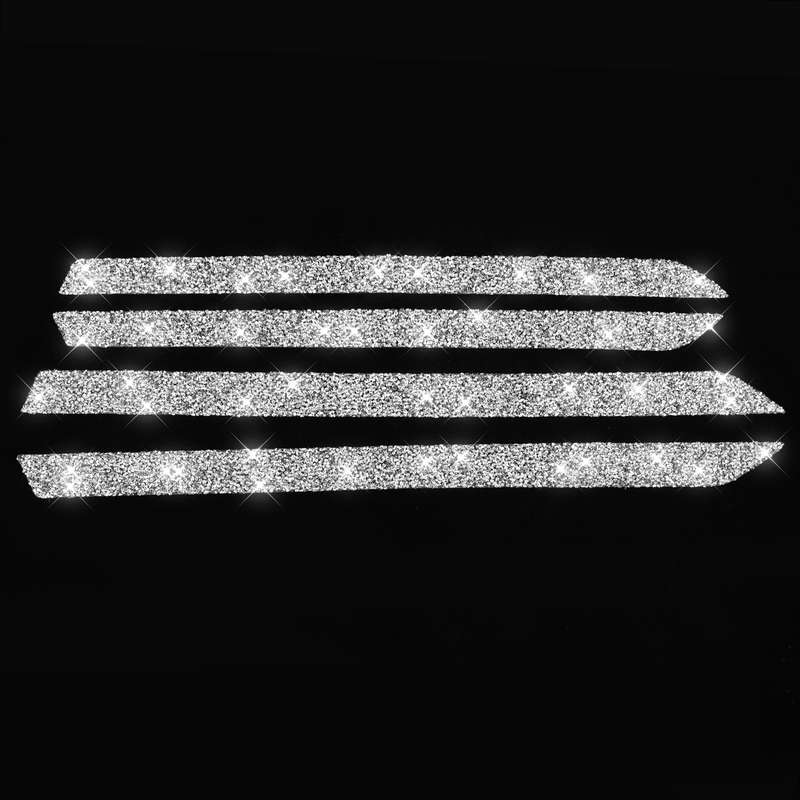 For Honda Civic 2016-2019 Car Door Strip Diamond Decorative Sticker, Left and Right Drive