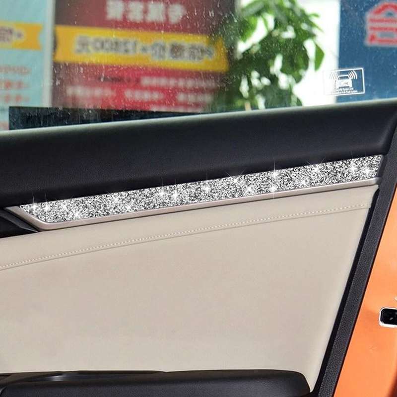 For Honda Civic 2016-2019 Car Door Strip Diamond Decorative Sticker, Left and Right Drive