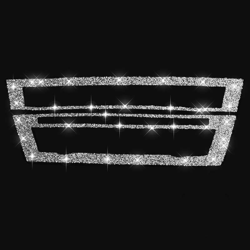 For BMW F10 5 Series 2011-2017 Car CD Panel Diamond Decorative Sticker, Left and Right Drive