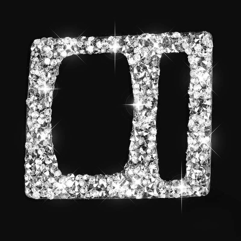 For BMW F10 5 Series 2011-2017 Car Air Outlets Diamond Decorative Sticker, Left and Right Drive