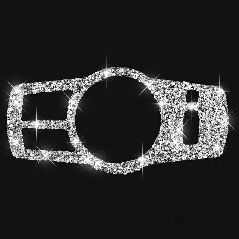 For BMW F10 Car Headlight Switch Diamond Decorative Sticker, Left and Right Drive
