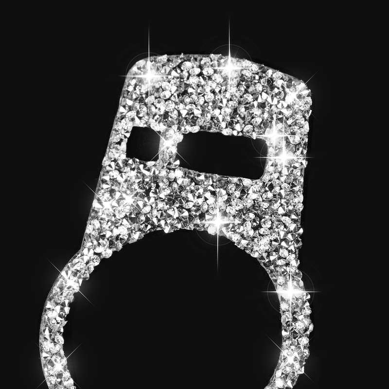 For BMW F10 Car Headlight Switch Diamond Decorative Sticker, Left and Right Drive