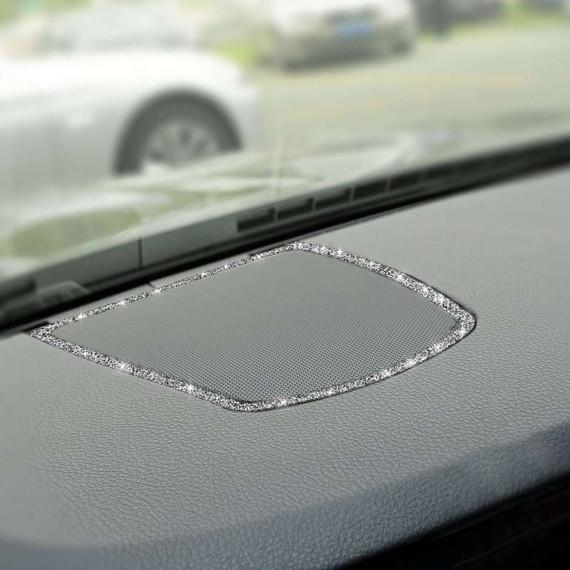 For BMW F10 2011-2017 Car Big Speaker Frame Diamond Decorative Sticker, Left and Right Drive