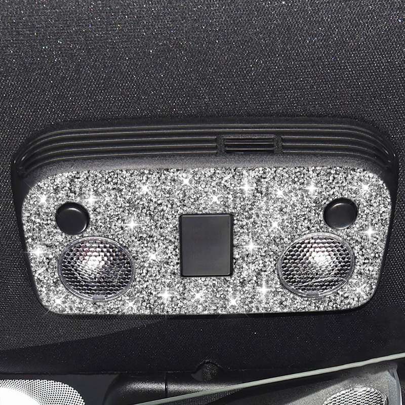 For Ford Mustang 2015-2020 Car Reading Light Diamond Decoration Sticker, Left and Right Drive