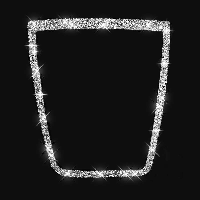 For BMW F07 2010-2016 Car Big Speaker Frame Diamond Decorative Sticker, Left and Right Drive