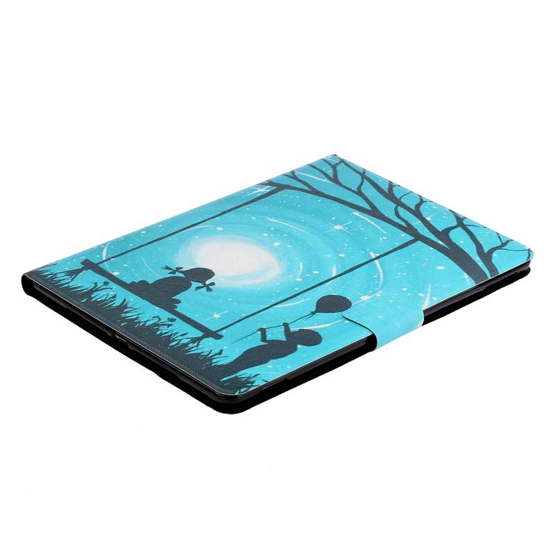 For Samsung Galaxy Tab A9 Voltage Coloured Drawing Smart PU Tablet Case with Sleep / Wake-up Functio