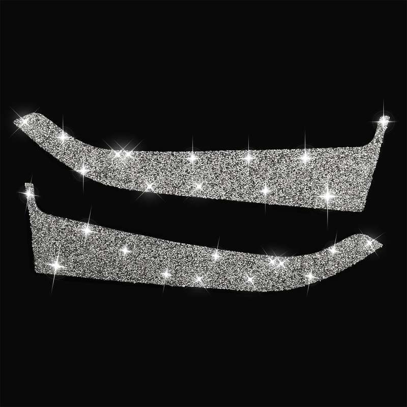 For Ford Mustang 2015-2020 Car Front Door Panel Diamond Decoration Sticker, Left and Right Drive