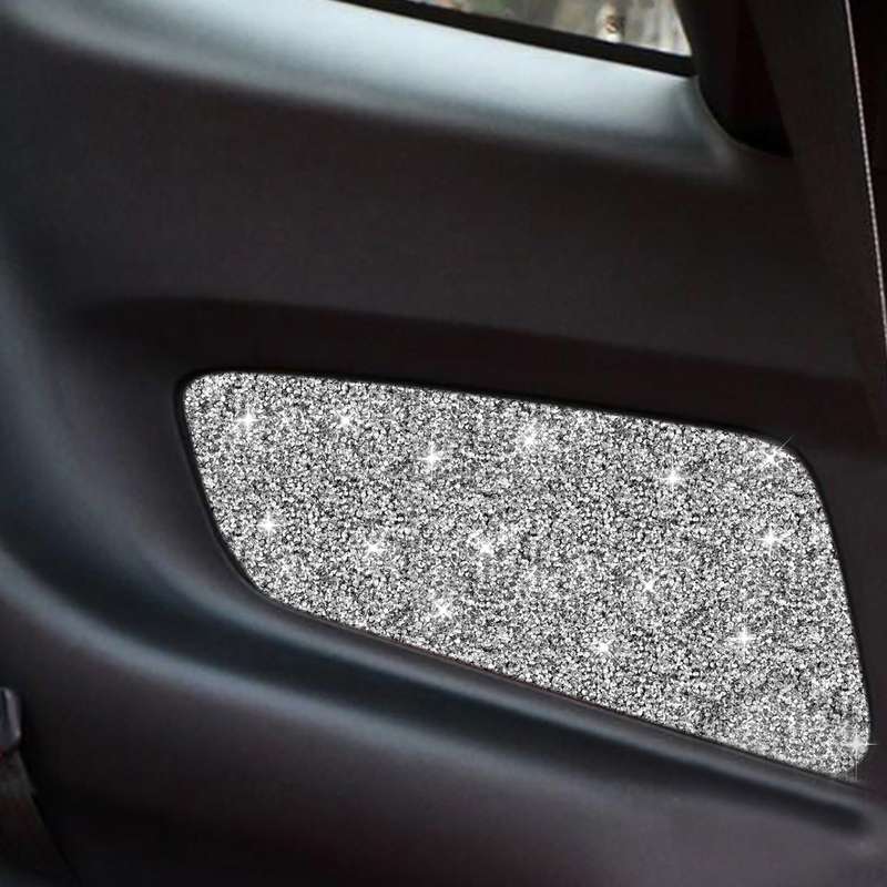 For Ford Mustang 2015-2020 Car Rear Door Panel Diamond Decoration Sticker, Left and Right Drive