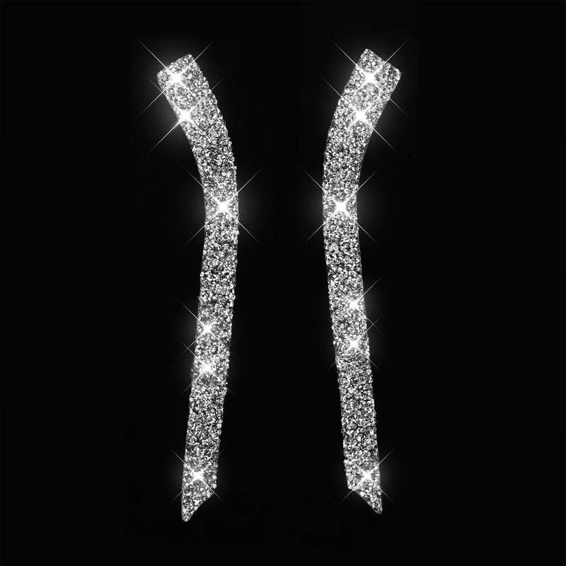 For Ford Mustang 2015-2020 Car Window Lift Side Diamond Decoration Sticker, Left and Right Drive