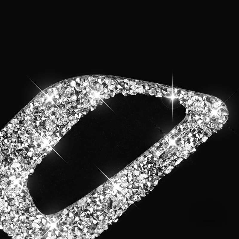 For Ford Mustang 2015-2020 Car Seat Adjustment Button Diamond Decoration Sticker, Right Drive