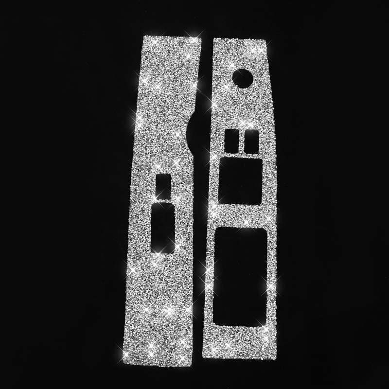 For Nissan 350Z 2003-2009 2pcs Car Glass Lift Diamond Decorative Sticker, Right Drive