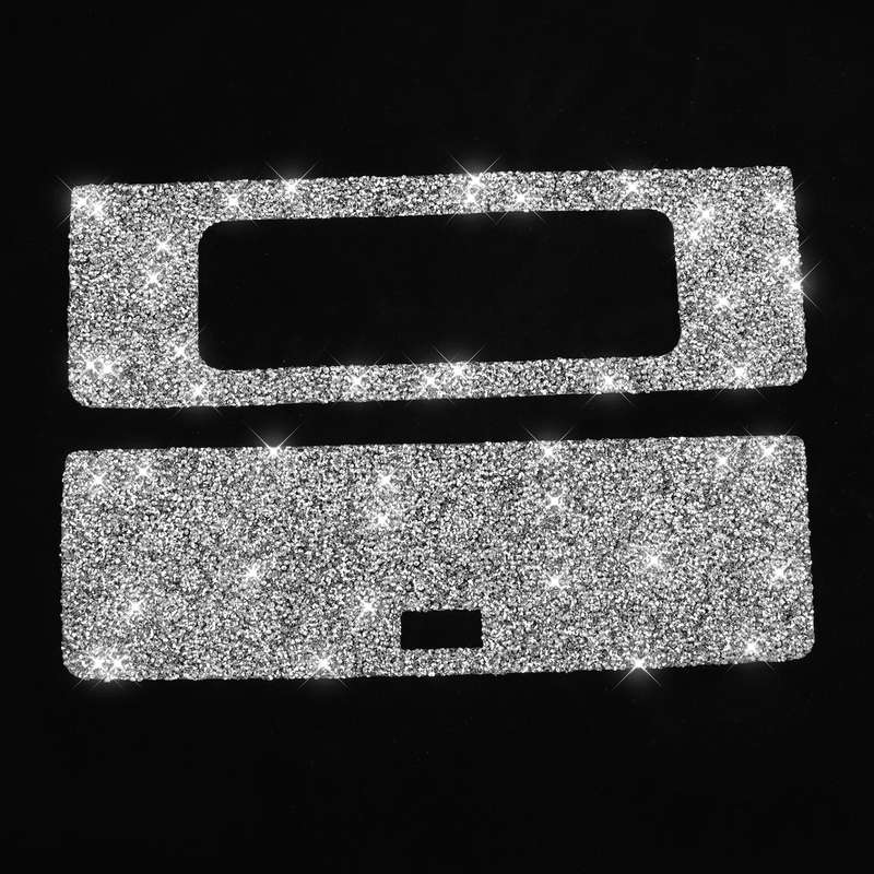 For Nissan 350Z 2003-2009 Car DVD Storage Box Diamond Decorative Sticker,Left and Right Drive Univer