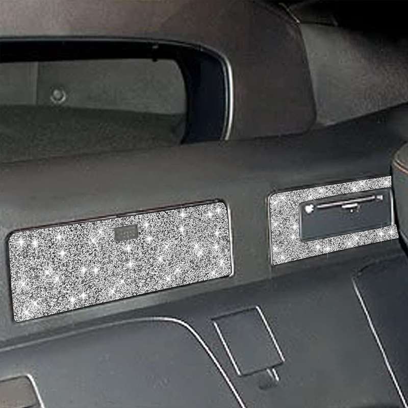 For Nissan 350Z 2003-2009 Car DVD Storage Box Diamond Decorative Sticker,Left and Right Drive Univer