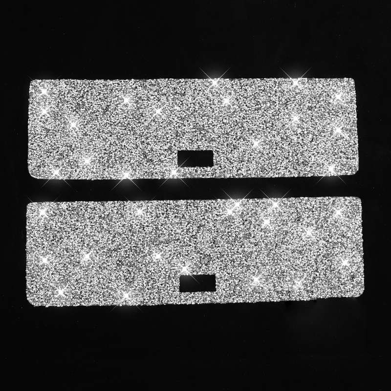 For Nissan 350Z 2003-2009 2pcs Car Storage Box Diamond Decorative Sticker,Left and Right Drive Unive
