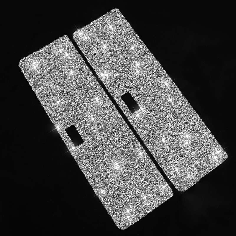 For Nissan 350Z 2003-2009 2pcs Car Storage Box Diamond Decorative Sticker,Left and Right Drive Unive