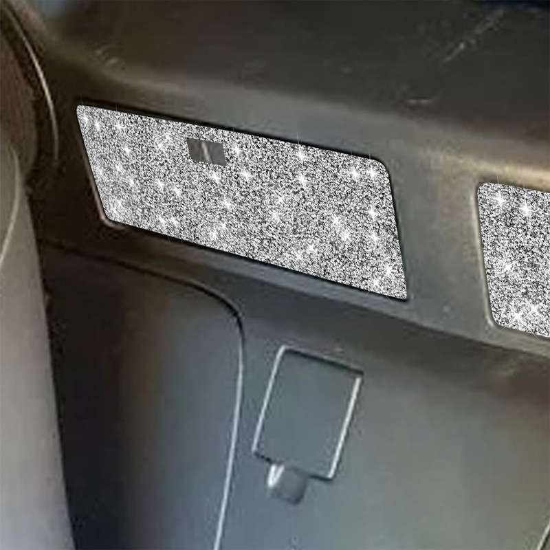 For Nissan 350Z 2003-2009 2pcs Car Storage Box Diamond Decorative Sticker,Left and Right Drive Unive