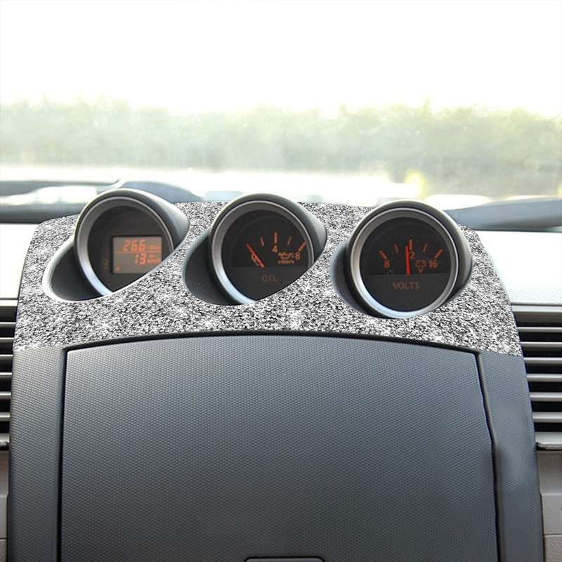 For Nissan 350Z 2003-2009 Car Radio Air Conditioner Console Diamond Decorative Sticker, Left Drive