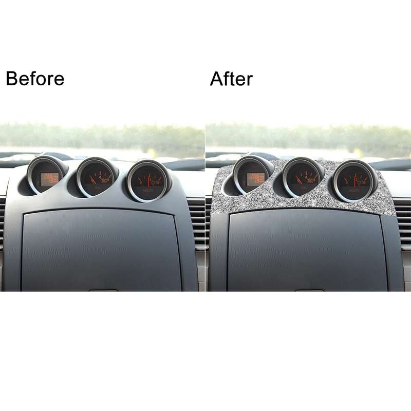 For Nissan 350Z 2003-2009 Car Radio Air Conditioner Console Diamond Decorative Sticker, Left Drive