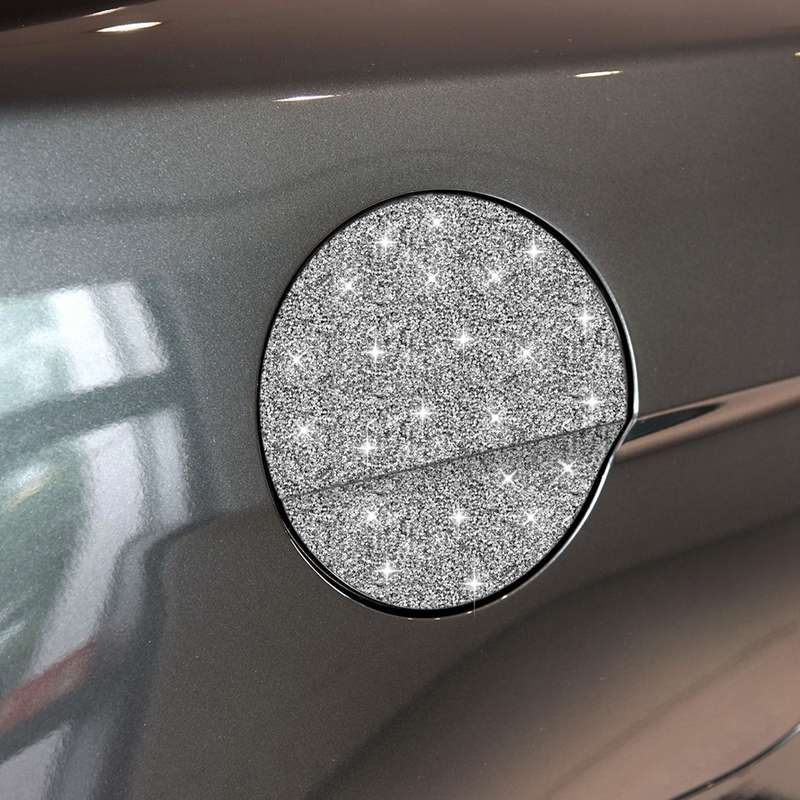 For Ford Mustang 2015-2020 Car Fuel Tank Cap Diamond Decoration Sticker, Left and Right Drive