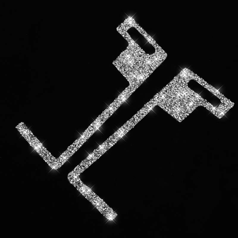 For Nissan 350Z 2003-2009 2pcs Car Center Ventilation Exhaust Diamond Decorative Sticker,Left and Ri