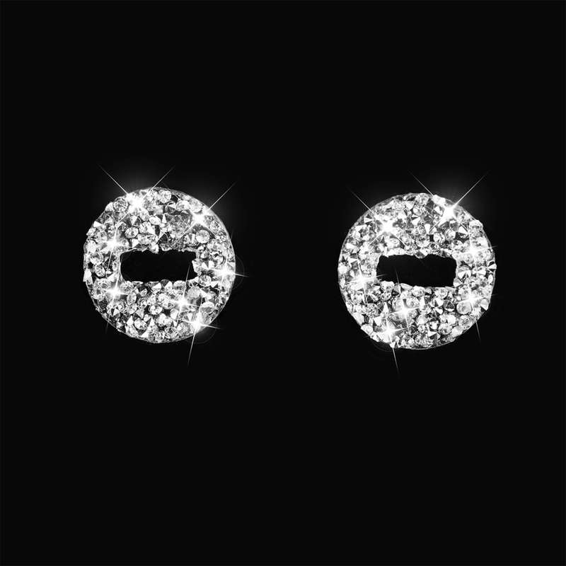 For Ford Mustang 2015-2020 2pcs Car Volume Button Diamond Decoration Sticker, Left and Right Drive