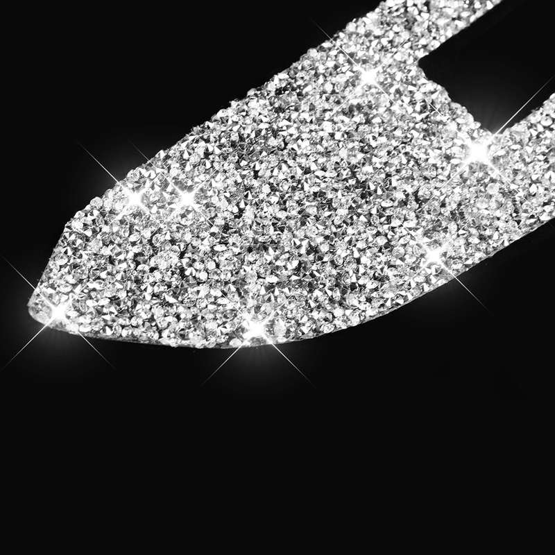 For Ford Mustang 2015-2020 Car Door Lift Panel B Diamond Decoration Sticker, Left Drive