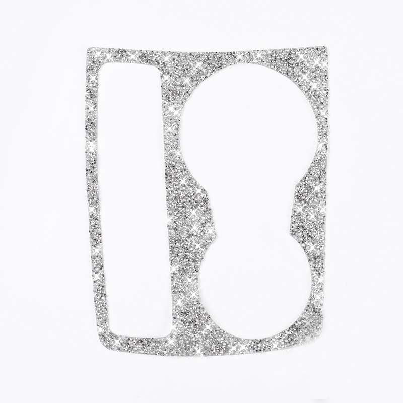For Audi A5 / A4 / B8 / Q5 Car Water Cup Holder Diamond Decoration Sticker, Left and Right Drive