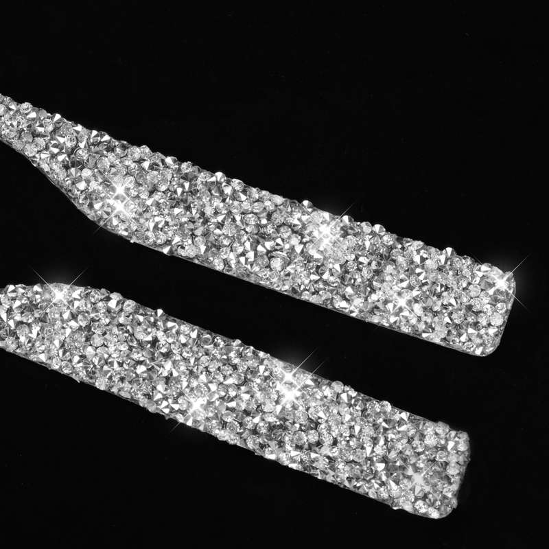 For BMW Car Rearview Mirror Anti-collision Strip Diamond Decoration Sticker, Left and Right Drive