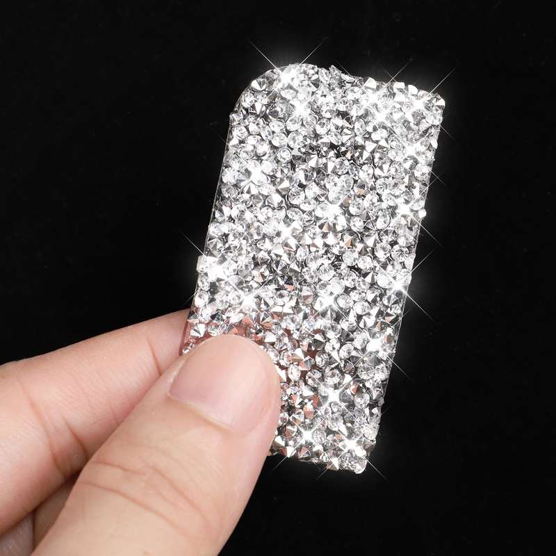 For Nissan 350Z 2003-2009 Car Rear Storage Box Lock Diamond Decorative Sticker, Left Drive