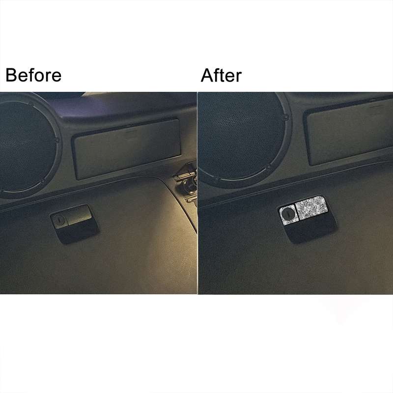 For Nissan 350Z 2003-2009 Car Rear Storage Box Lock Diamond Decorative Sticker, Left Drive