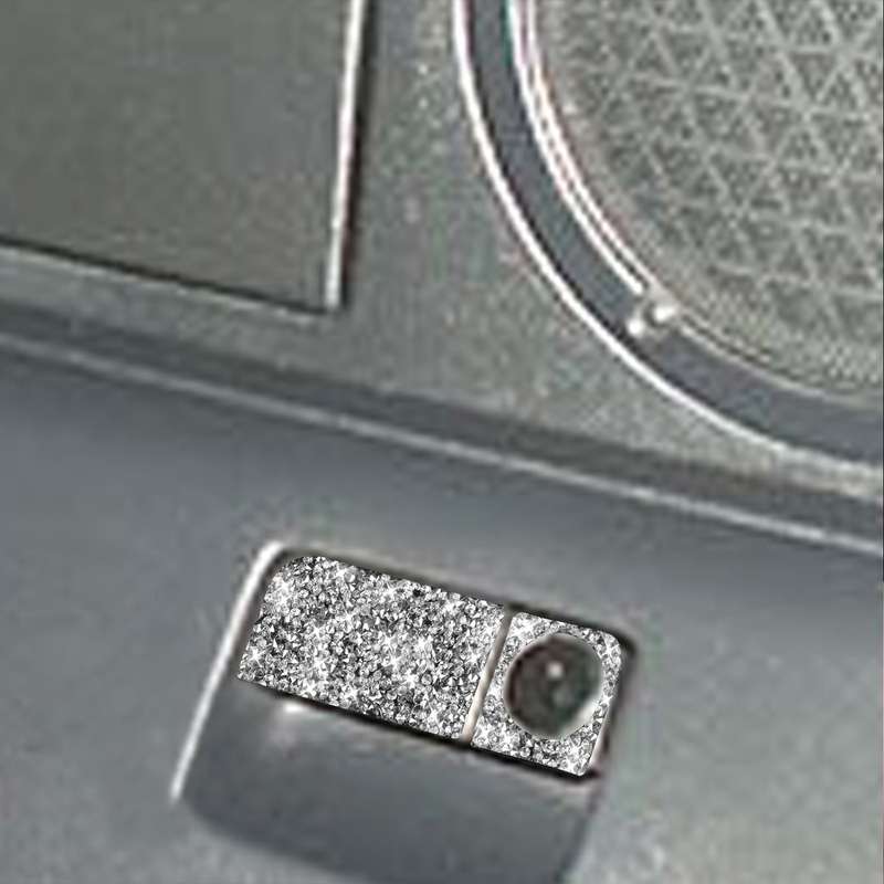 For Nissan 350Z 2003-2009 Car Rear Storage Box Lock Diamond Decorative Sticker, Right Drive