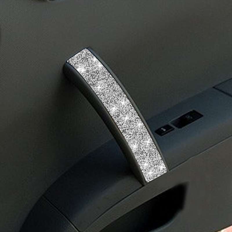 For Nissan 350Z 2003-2009 Car Passenger Side Door Handle Diamond Decorative Sticker, Left Drive